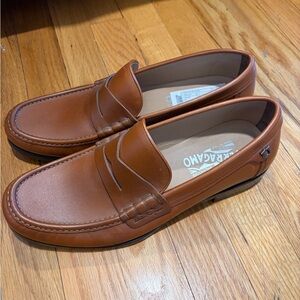Salvatore Ferragamo Men’s Gancini Parigi leather penny loafers